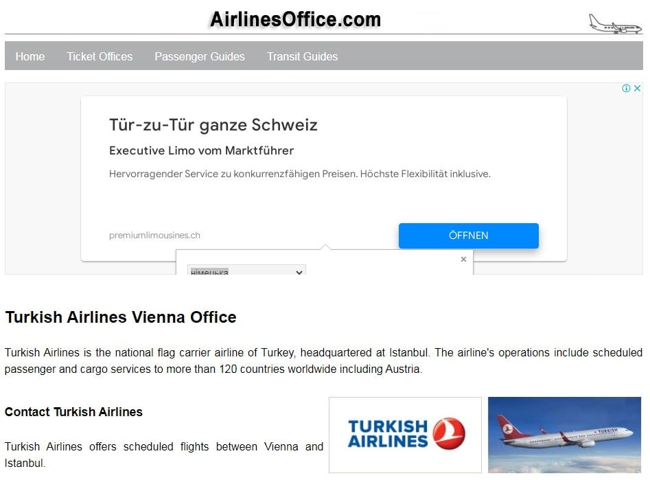 Turkish Airlines persönliches Konto