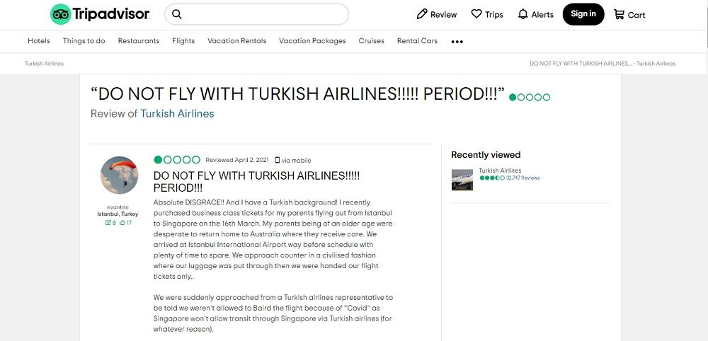 turkish airlines kundenservice